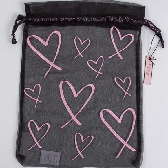 Victoria's Secret Pink Heart Lingerie Bag - Picture 4 of 7